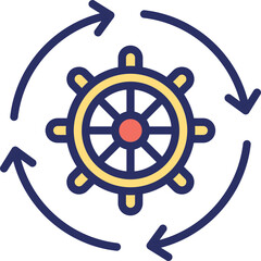 Obraz premium Cog, cogwheel Vector Icon