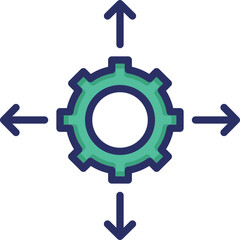 Cog, cogwheel Vector Icon

