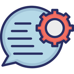 Cog, feedback form Vector Icon

