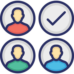 Approved, candidate Vector Icon

