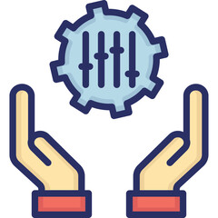 Fototapeta premium Collaboration, connection Vector Icon