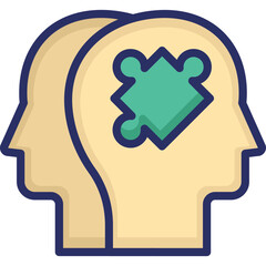 Jigsaw, project teams Vector Icon

