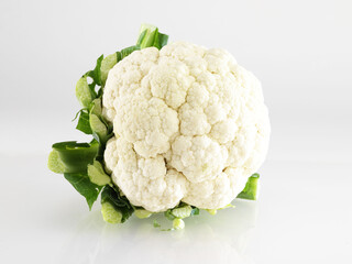 cauliflower isolated on white background