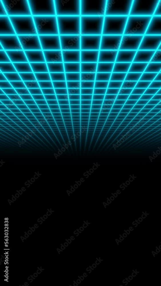Poster vertical video - abstract background - grids - blue - seamless loop