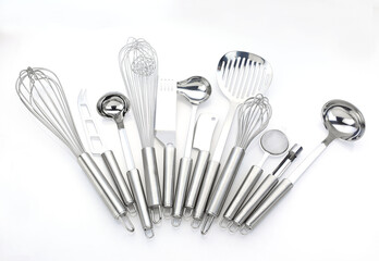 set of kitchen utensils