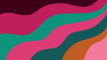 Aesthetic viva magenta, teal, green and pink backgrounds and textures with colorful abstract art creations, minimalist presentation design with abstract organic shapes