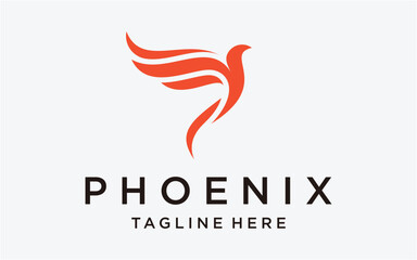 logo design phoenix modern simple