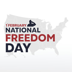 National Freedom Day backround, perfect for office, company, school, social media, advertising, printing and more