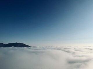 snow covered mountains