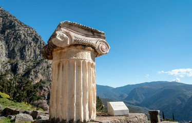 Delphi, Greece ancient marble column