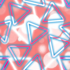 Abstract Triangles Hologram Shades Striking Contrast Seamless Pattern Trendy Fashion Colors Perfect for Allover Fabric Print Swimwear Scarf Textile Industry