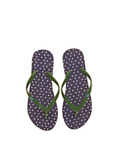 flip flops isolated on white