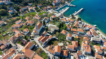 Kali town on island Ugljan in Zadar archipelago, Croatia - obrazy, fototapety, plakaty