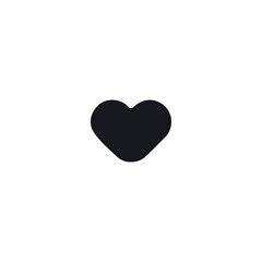 Heart icon. Simple style gift shop big sale poster background symbol. Heart brand logo design element. Heart t-shirt printing. Vector for sticker.