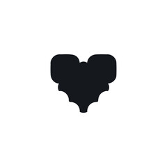 Rat icon. Simple style rat spraying company poster background symbol. Rat brand logo design element. Rat t-shirt printing. Vector for sticker.