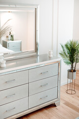 Elegant bedroom furniture details