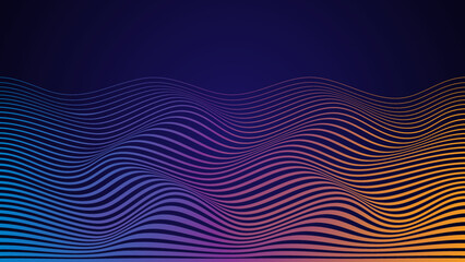 abstract background vector wave gradient background mountain cover title illustration
