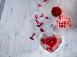 Valentine's Day romantic backgrounds with gift packs