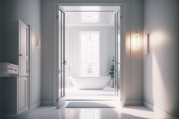 modern bathroom interior