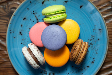 Colorful Macarons and Macaroon Ingredients Photo, Uskudar Istanbul, Turkey