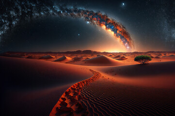 Milky Way in the desert