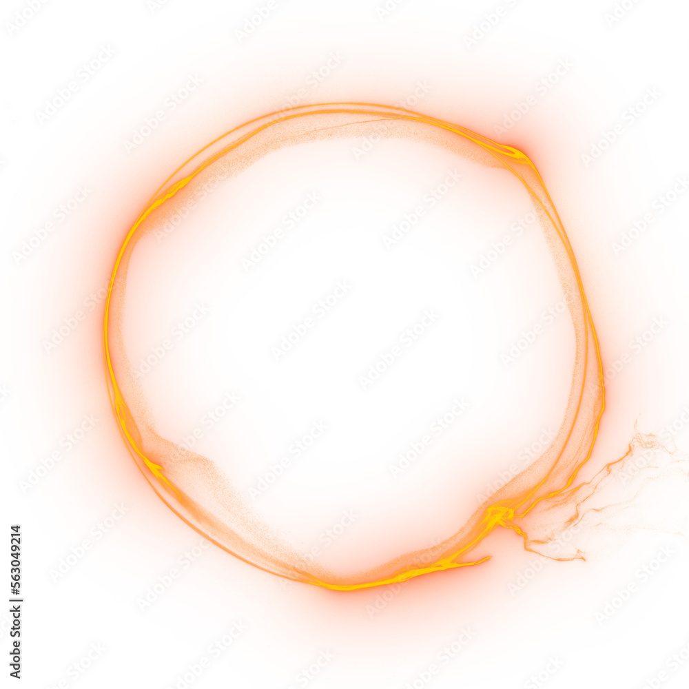 Poster magic orange abstract plasma ring. energy explosion creates a mesmerizing glow that adds a touch of 
