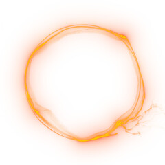 Magic orange abstract plasma ring. energy explosion creates a mesmerizing glow that adds a touch of light and power to any design. Perfect for adding a touch of magic to your illustrations. - 563049214