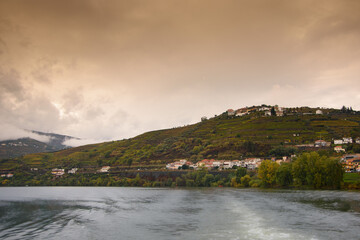 The beautiful landscape of the Douro Valley in Portugal and its unique architecture