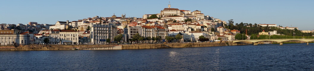 Naklejka na ściany i meble View of Coimbra from the Mondego River, Portugal