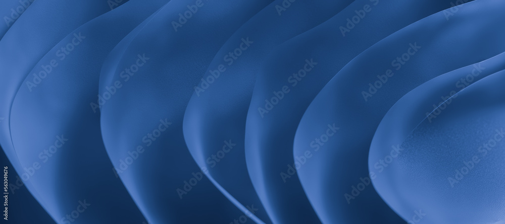 Poster luxury blue textile with a textured wave-like pattern. abstract textile design of circle forms. gene