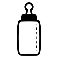 Obraz premium baby bottle illustration