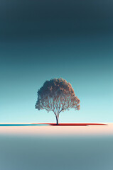 Illustration of minimalist trees 
