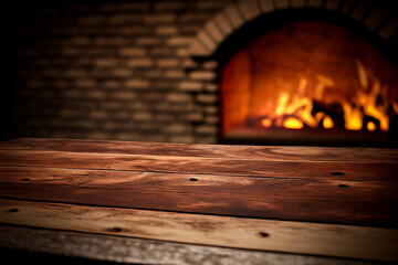 Pizza oven background created with generative Ai technology
