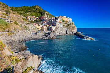 Fototapeta na wymiar Manarola in Cinque Terre, Italy