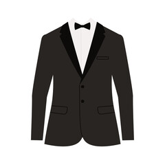 Wedding men's jacket with bow. Men's suit, tuxedo.