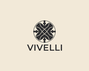 Vivelli Luxury Leaf Simple Logo