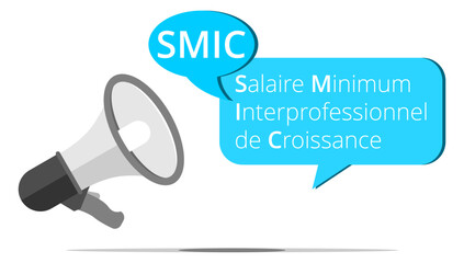 Mégaphone SMIC - Salaire Minimum Interprofessionnel de Croissance