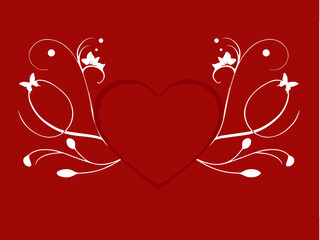 valentine background with heart