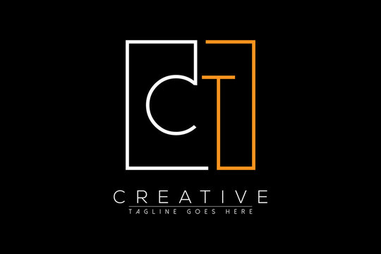 Letter  ct, tc, c, t vector logo Design with Creative Modern Trendy Typography and monogram logo