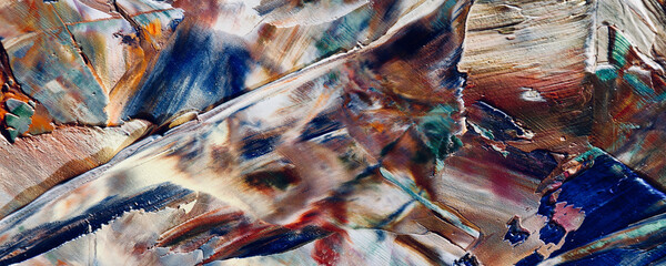 Color texture. Hand drawn oil painting on canvas. Abstract art background. Modern, contemporary art. Colorful canvas. Wall decor background	