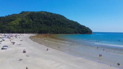 beach on the coast of são paulo, Boracéia beach of Bora Bora 01-02-2023