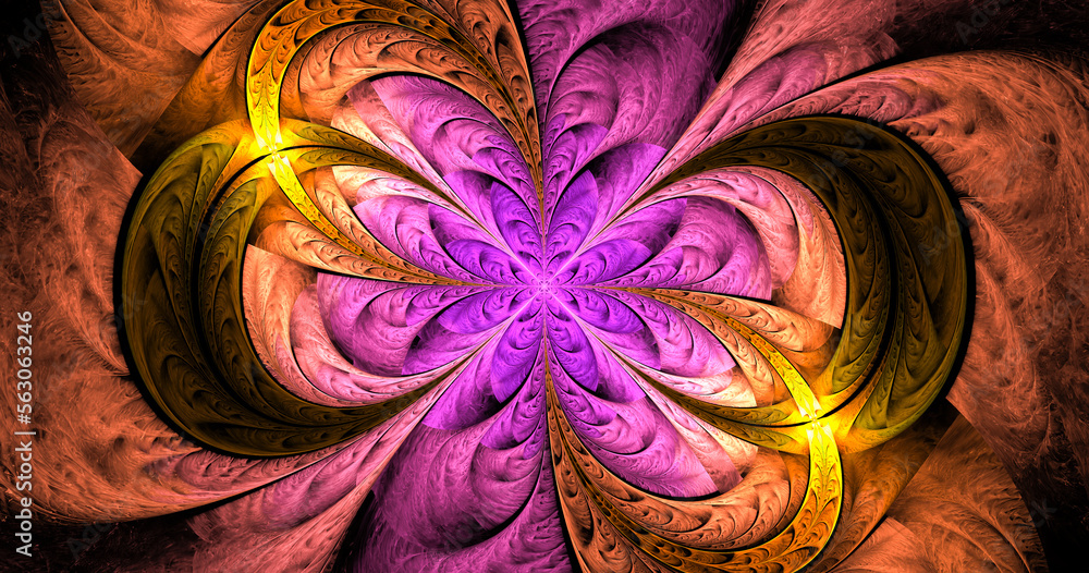 Poster computer generated image for elegant background or high tech design