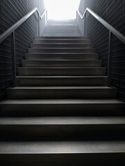Fototapeta na wymiar Empty stairway going up to infinity.