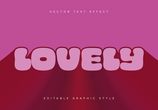 Drop Shadow with Dimension Text Effect Mockup