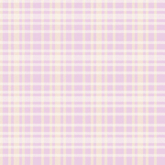 Seamless tartan plaid pattern in  Purple  Pink and Yellow