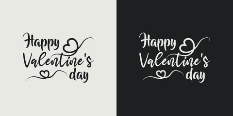 Happy valentine's day t-shirt typography lettering design. romantic lettering design.valentines day t- shirt design. Illustration for prints on T-Shirts, bags and Posters , for Cutting Machine.