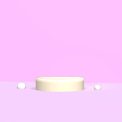 pink background with ribbon and bow