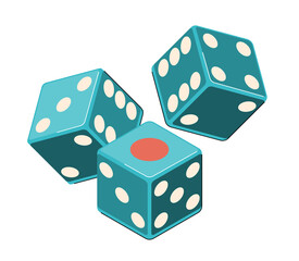 game dice casino gambling isolated