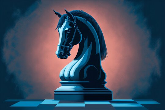 knight chess art