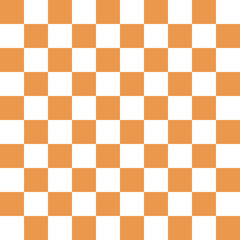 Cute pattern geometric style. square table pattern orange grid background. Abstract,vector,illustration. use for texture,clothing,wrapping,decoration,carpet,wallpaper.